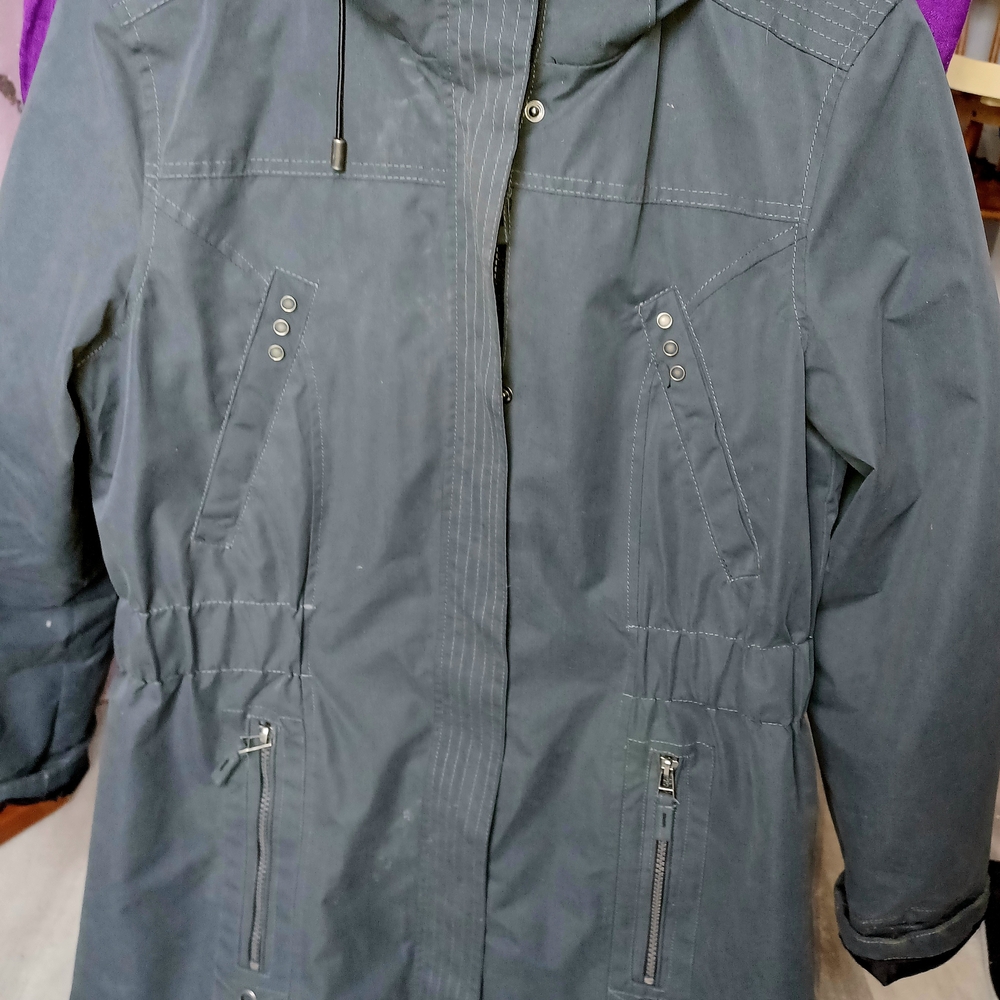 Cleo Women's Charcoal Utility Jacket - Picture 5 of 5